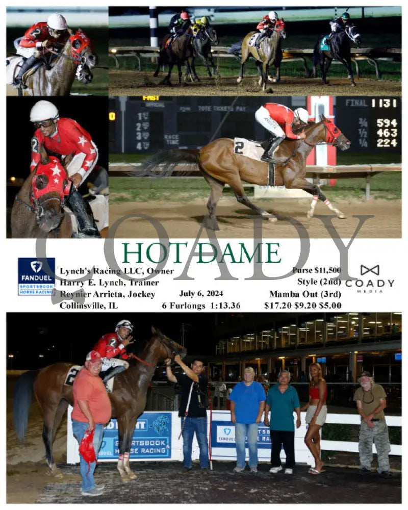 Hot Dame - 07-06-24 R08 Fan Fanduel Sportsbook Horse Racing