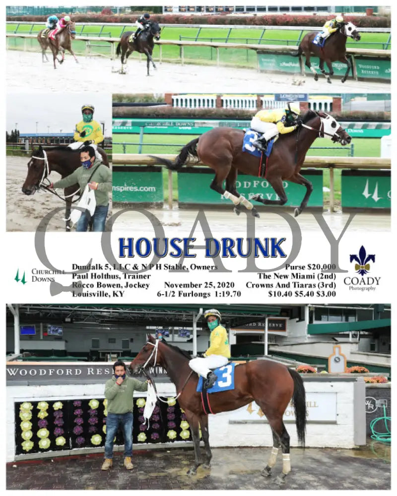 House Drunk - 11-25-20 R01 Cd Churchill Downs
