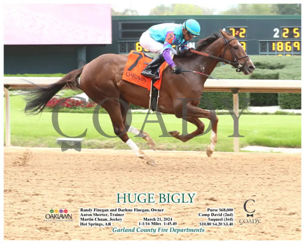 Huge Bigly - 03 - 21 - 24 R04 Op Action Oaklawn Park