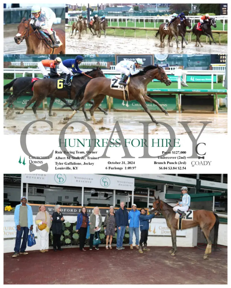 Huntress For Hire - 10-31-24 R07 Cd Churchill Downs