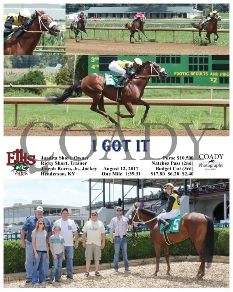 I Got It - 081217 Race 02 Elp Ellis Park