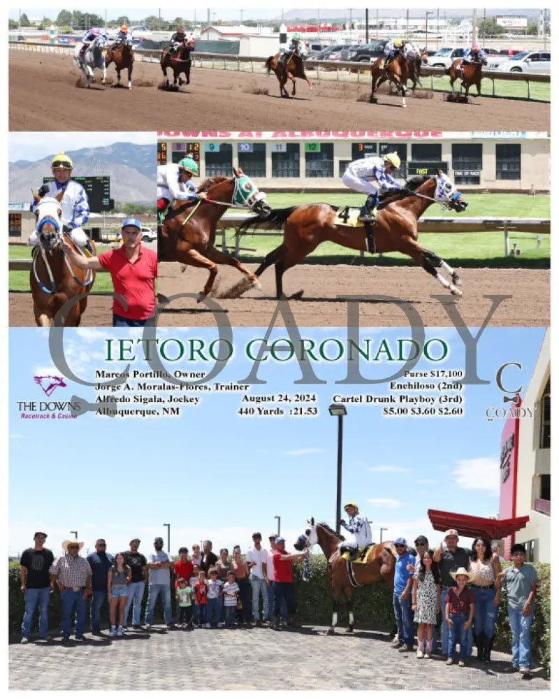Ietoro Coronado - 08-24-24 R03 Alb Downs At Albuquerque