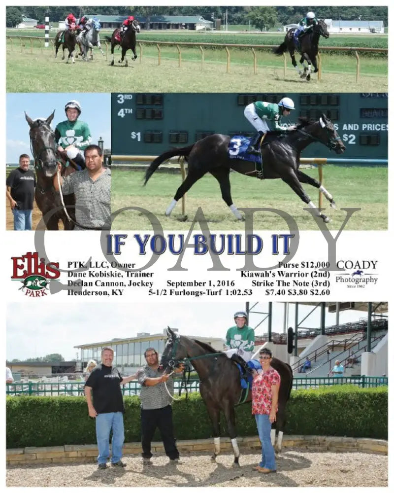If You Build It - 090116 Race 01 Elp Ellis Park