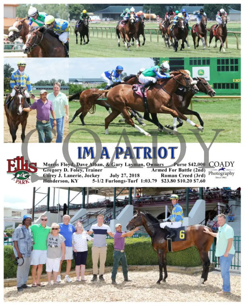 Im A Patriot - 072718 Race 03 Elp Ellis Park