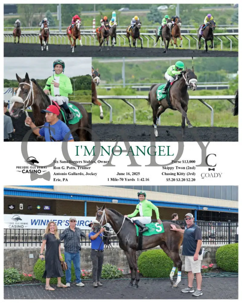 I’M NO ANGEL - 06-16-25 - R08 - PID Presque Isle Downs