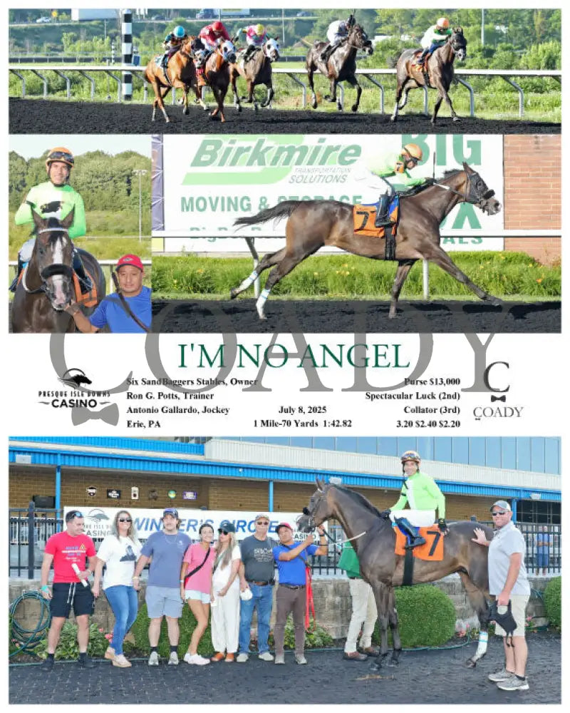 I’M NO ANGEL - 07-08-25 - R08 - PID Presque Isle Downs