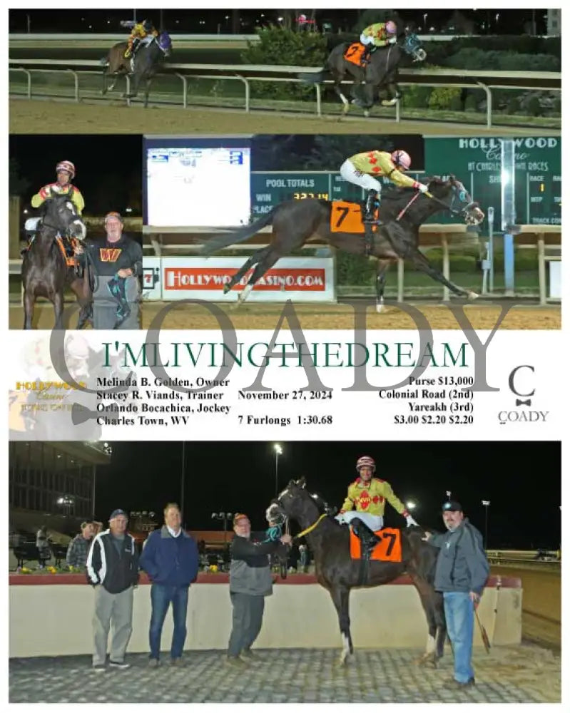 I’mlivingthedream - 11-27-24 R01 Ct Hollywood Casino At Charles Town Races