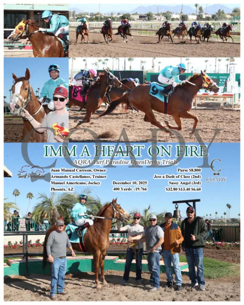IMM A HEART ON FIRE - AQRA Turf Paradise OpenDerby Trials - 12-10-25 - R02 - TUP - Coady Media - Kurtis Coady Photography