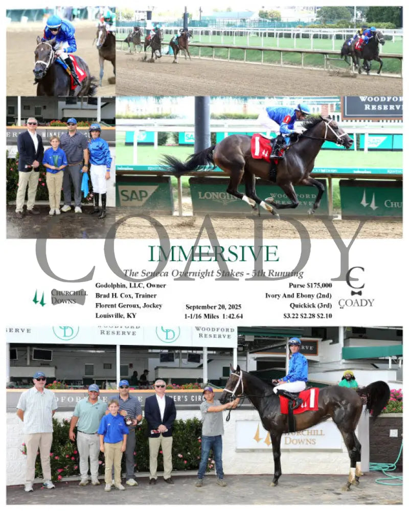 IMMERSIVE - 092025 - Race 08 - CD The Seneca Overnight Stakes - Coady Media - Kurtis Coady Photography