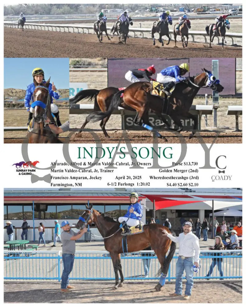 INDY’S SONG - 04-20-25 - R11 - SRP SunRay Park