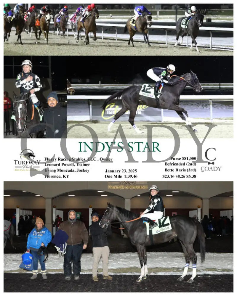 Indy’s Star - 01-23-25 R09 Tp Turfway Park