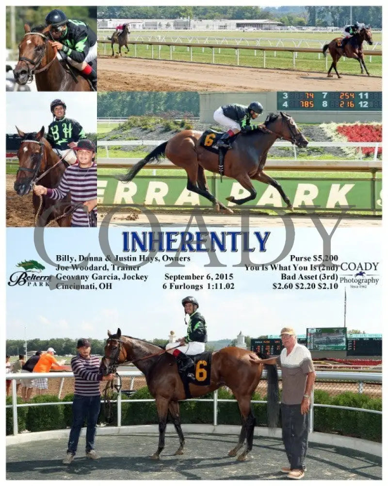 Inherently - 090615 Race 04 Btp Belterra Park
