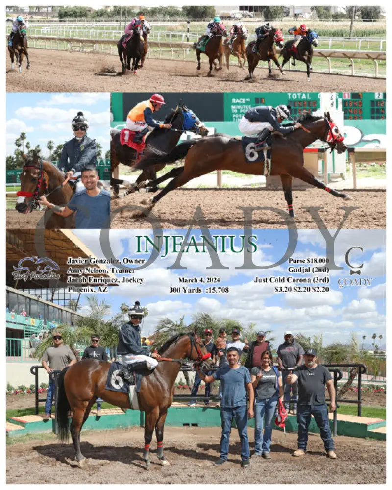 Injeanius - 03-04-24 R01 Tup Turf Paradise