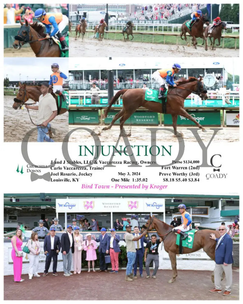 Injunction - Bird Town 05-03-24 R03 Cd Churchill Downs