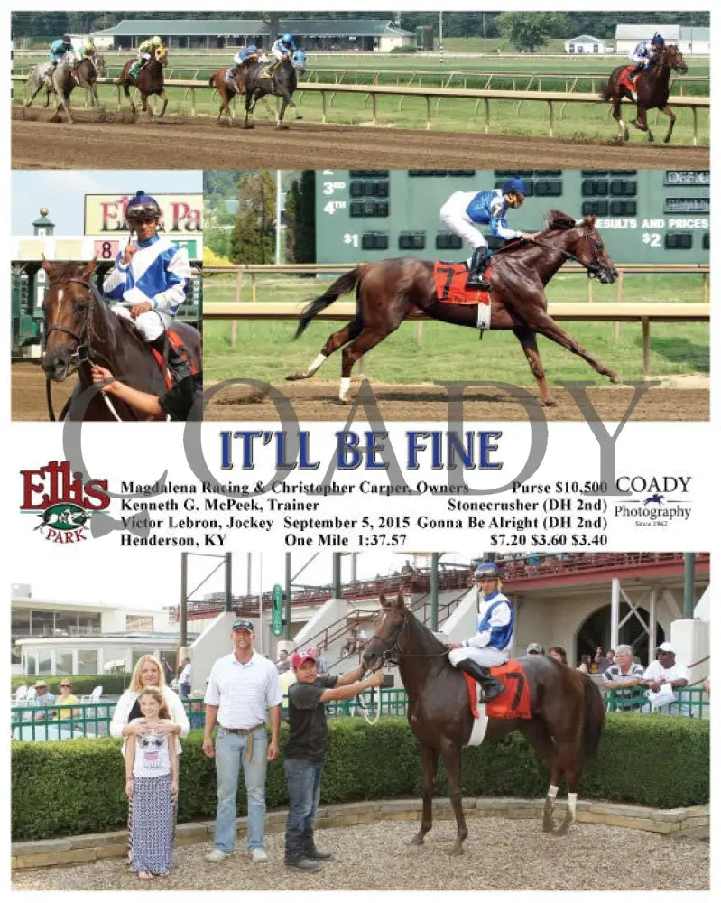 It’ll Be Fine - 090515 Race 06 Elp Ellis Park