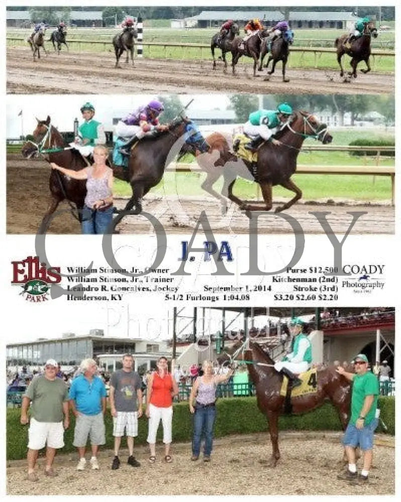 J. Pa - 090114 Race 06 Elp Ellis Park