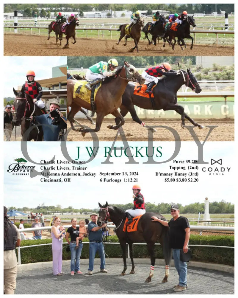 J W Ruckus - 091324 Race 04 Btp Belterra Park