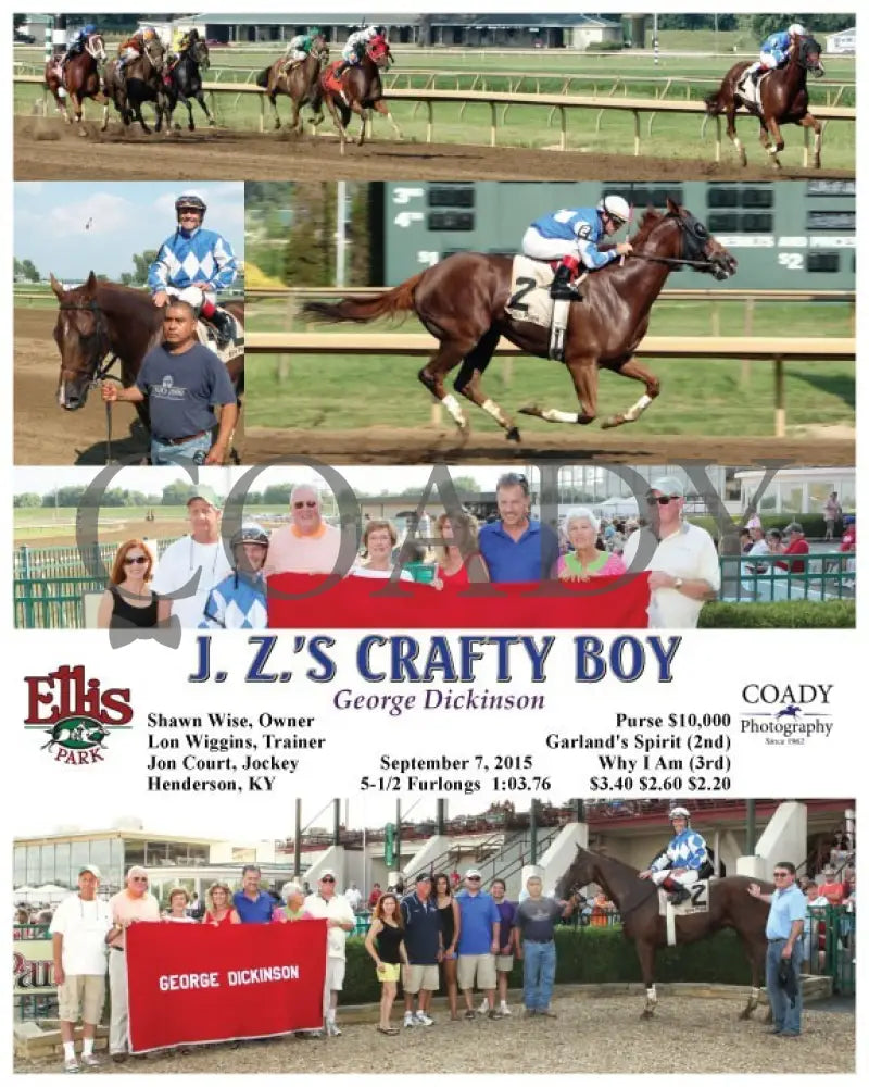 J. Z.’s Crafty Boy - 090715 Race 07 Elp Ellis Park