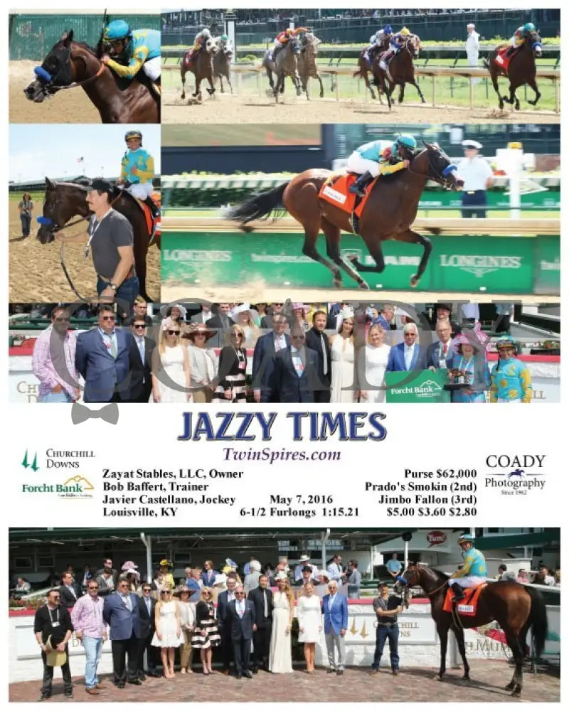 Jazzy Times - 050716 Race 03 Cd Churchill Downs