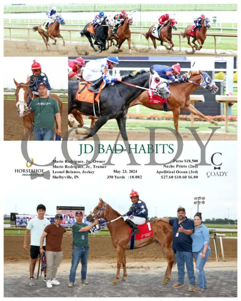 Jd Bad Habits - 05-23-24 R10 Ind Indiana Grand