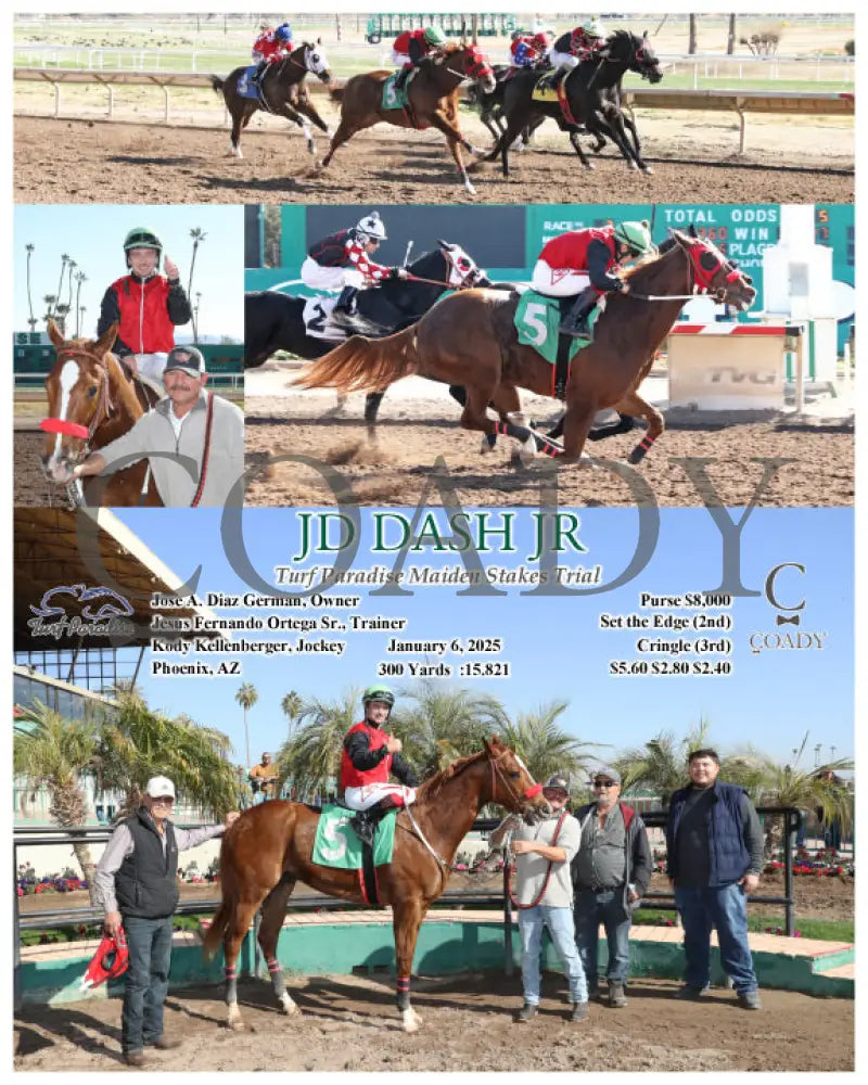 Jd Dash Jr - Turf Paradise Maiden Stakes Trial 01-06-25 R02 Tup