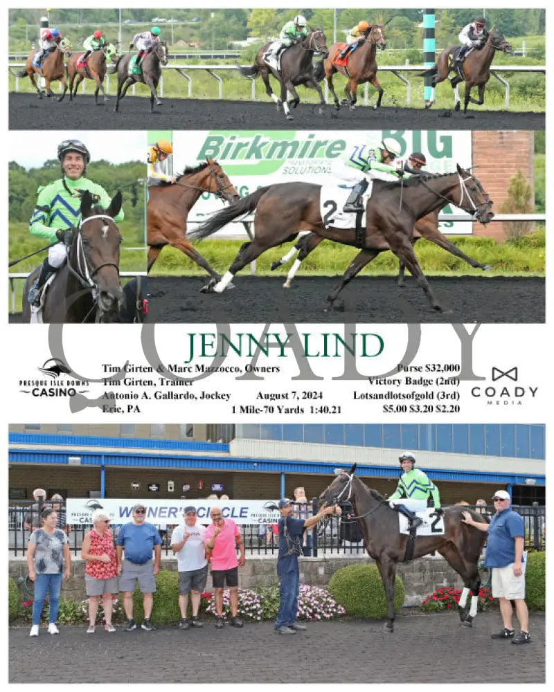 Jenny Lind - 08-07-24 R05 Pid Presque Isle Downs