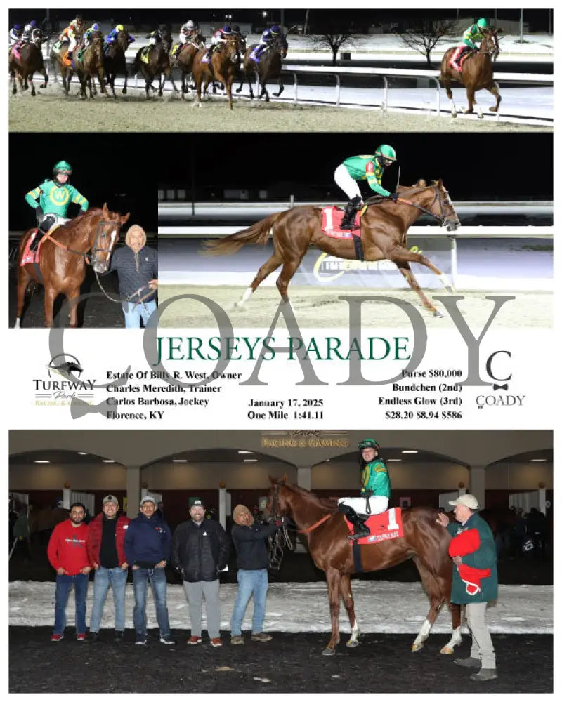 Jerseys Parade - 01-17-25 R05 Tp Turfway Park