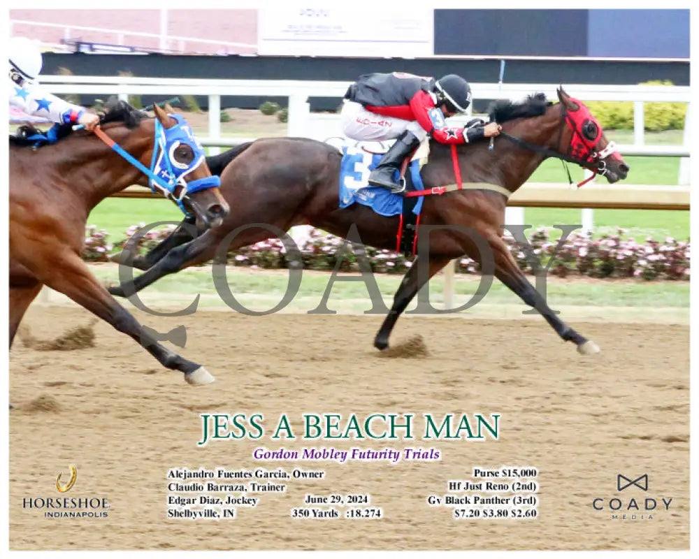 Jess A Beach Man - Gordon Mobley Futurity Trials 06-29-24 R06 Ind Action Indiana Grand