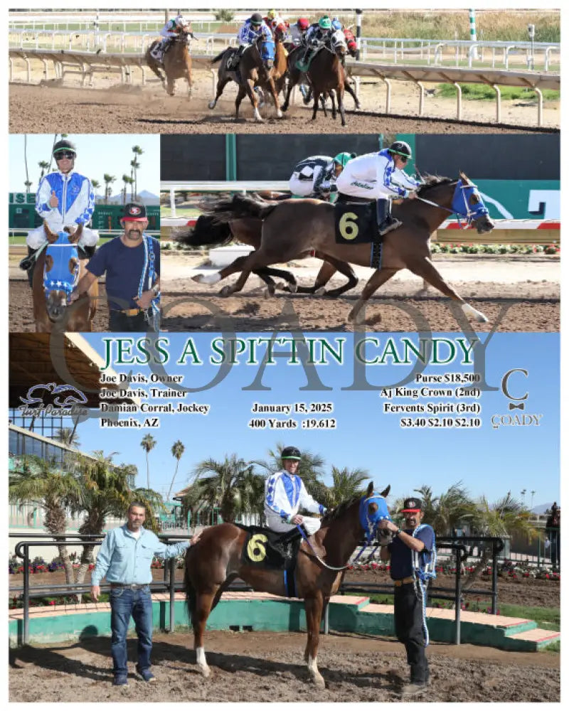 Jess A Spittin Candy - 01-15-25 R01 Tup Turf Paradise
