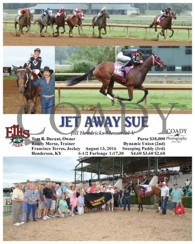 Jet Away Sue - 081316 Race 07 Elp Ellis Park