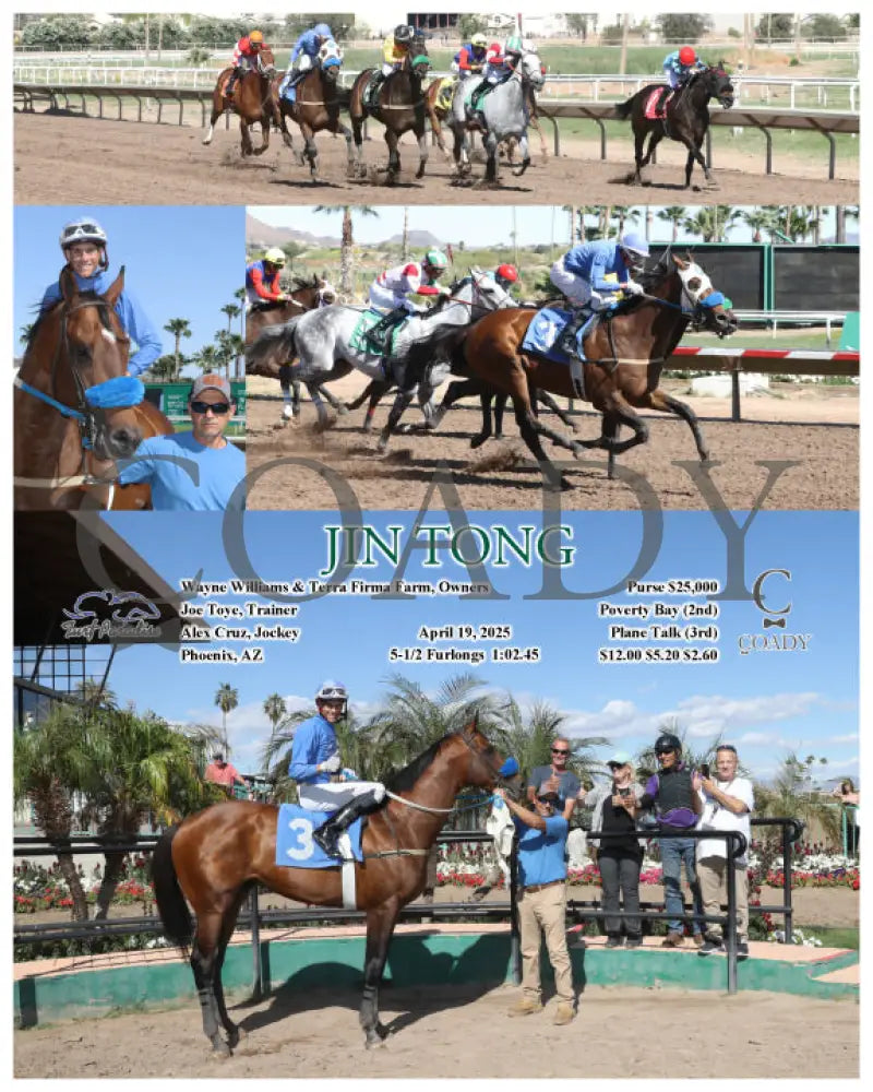 JIN TONG - 04-19-25 - R06 - TUP Turf Paradise