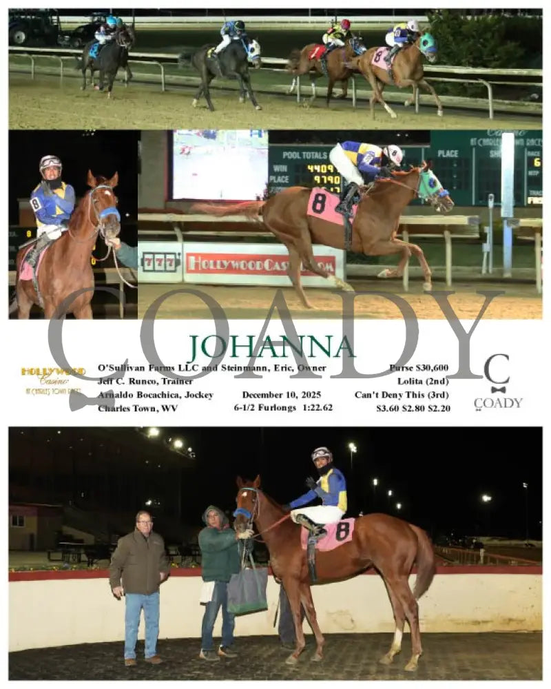 JOHANNA - 12-10-25 - R06 - CT Hollywood Casino at Charles Town Races