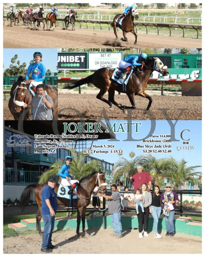 Joker Matt - 03-05-24 R08 Tup Turf Paradise