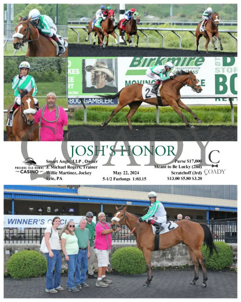 Josh’s Honor - 05-22-24 R05 Pid Presque Isle Downs