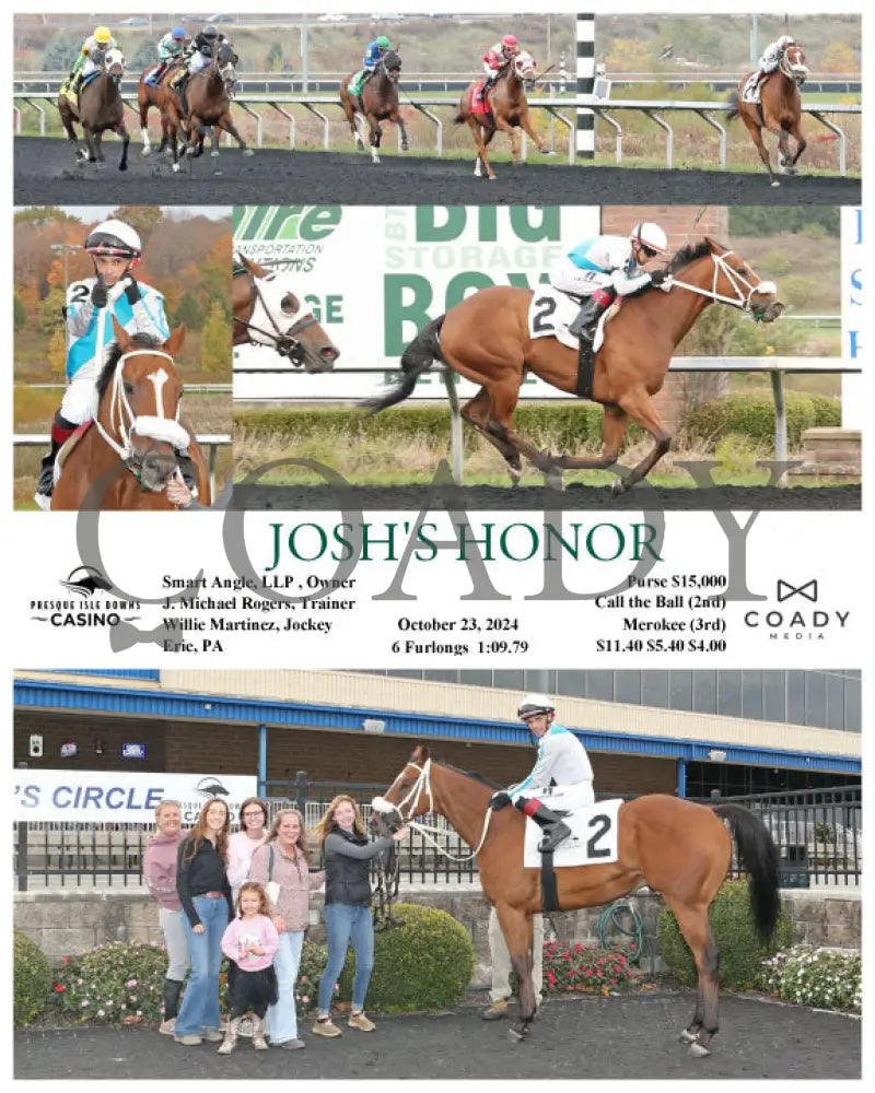 Josh’s Honor - 10-23-24 R04 Pid Presque Isle Downs