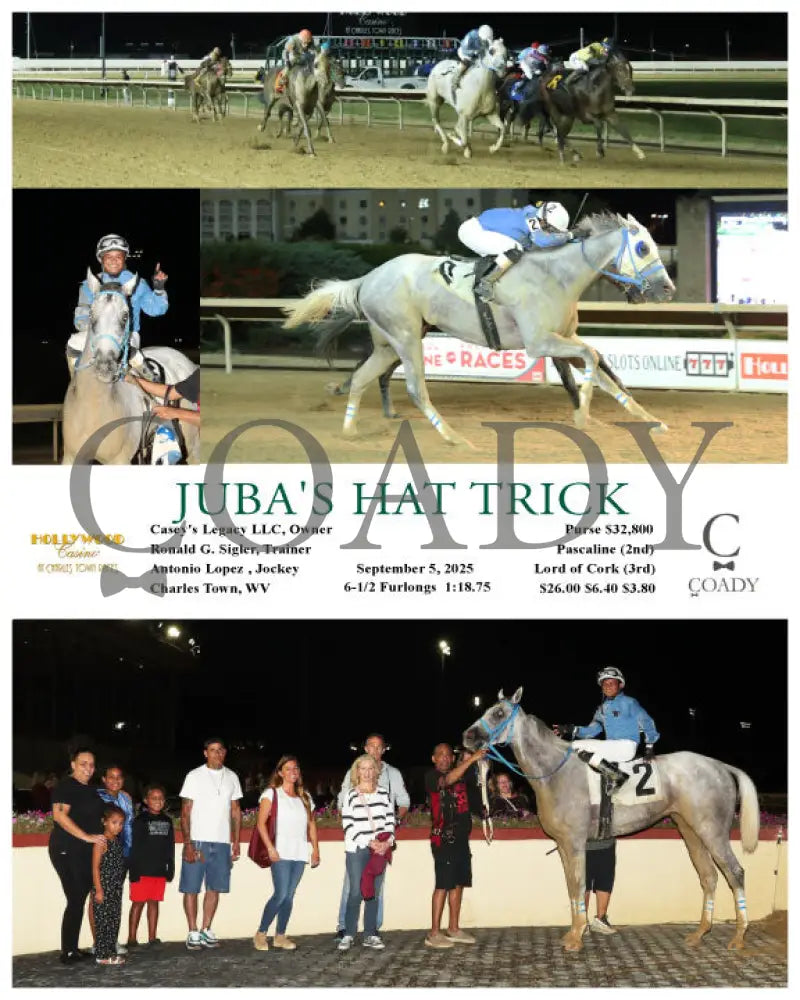 JUBA’S HAT TRICK - 09-05-25 - R07 - CT Hollywood Casino at Charles Town Races