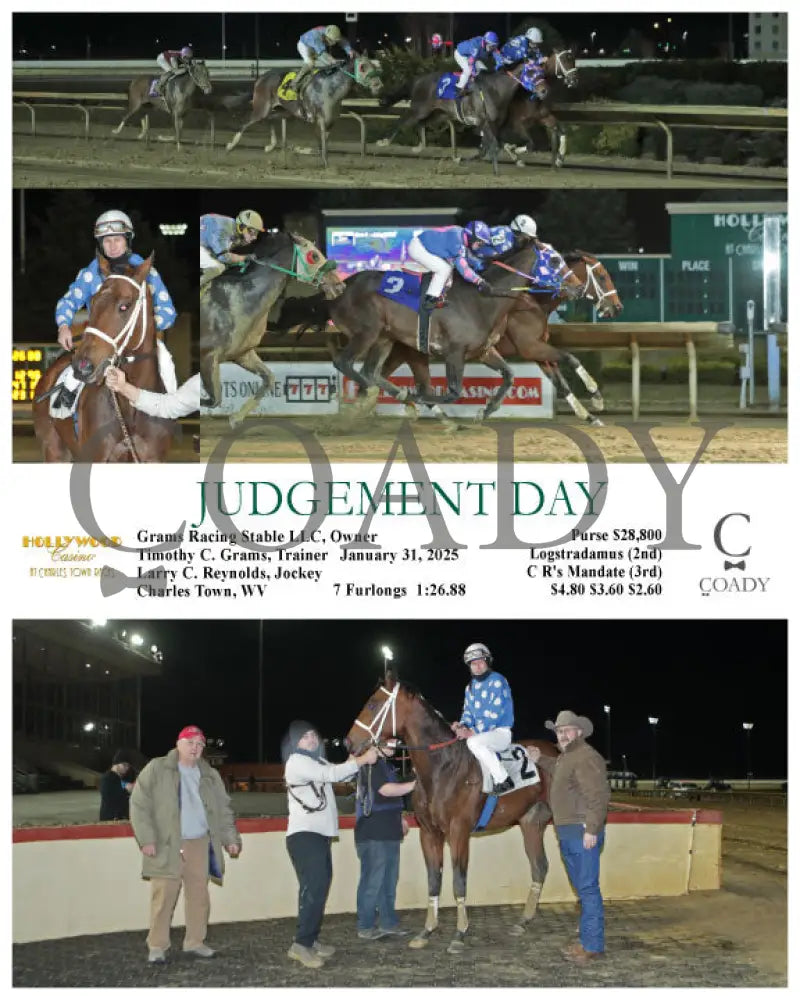 Judgement Day - 01-31-25 R07 Ct Hollywood Casino At Charles Town Races
