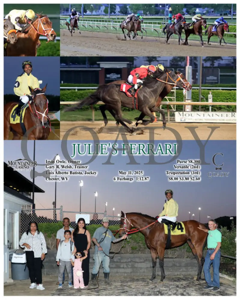 JULIE’S FERRARI - 05-11-25 - R05 - MNR Mountaineer Park