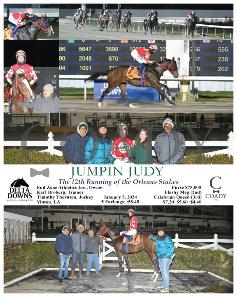 Jumpin Judy - The 12Th Running Of The Orleans Stakes 01-05-24 R08 Ded Delta Downs