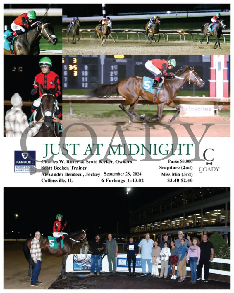 Just At Midnight - 09-28-24 R03 Fan Fanduel Sportsbook Horse Racing