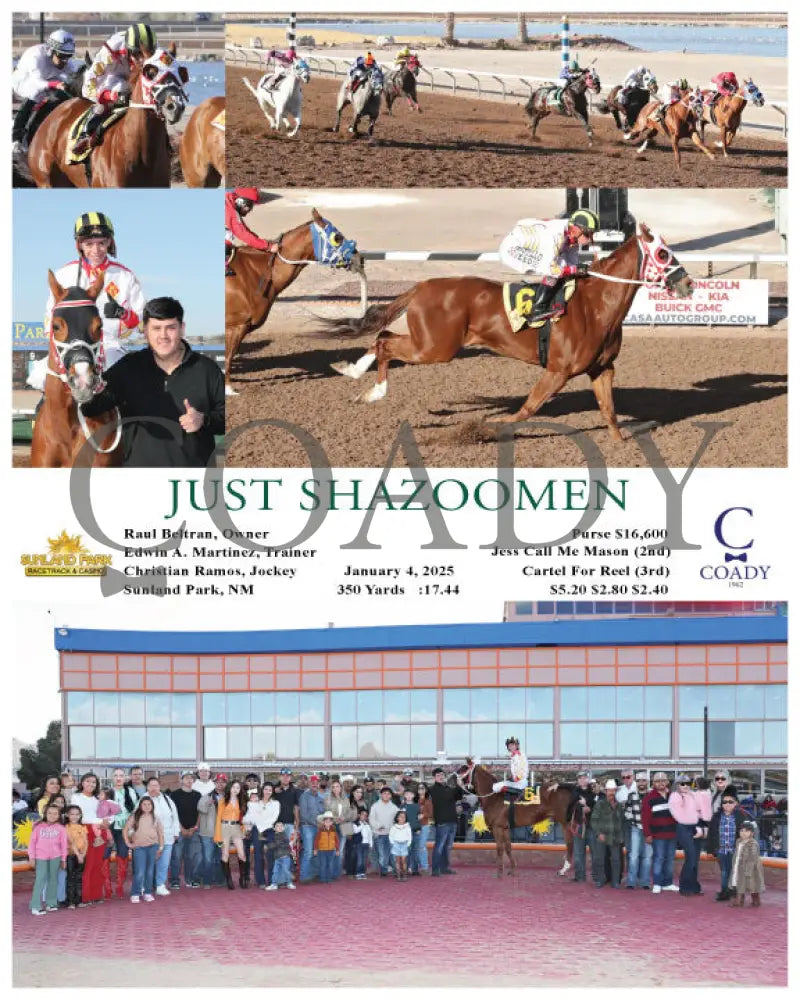 Just Shazoomen - 01-04-25 R07 Sun Turfway Park