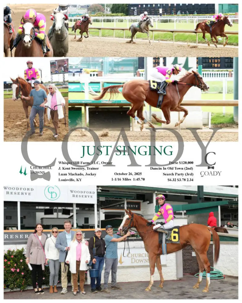 JUST SINGING - 102625 - Race 01 - CD Keeneland