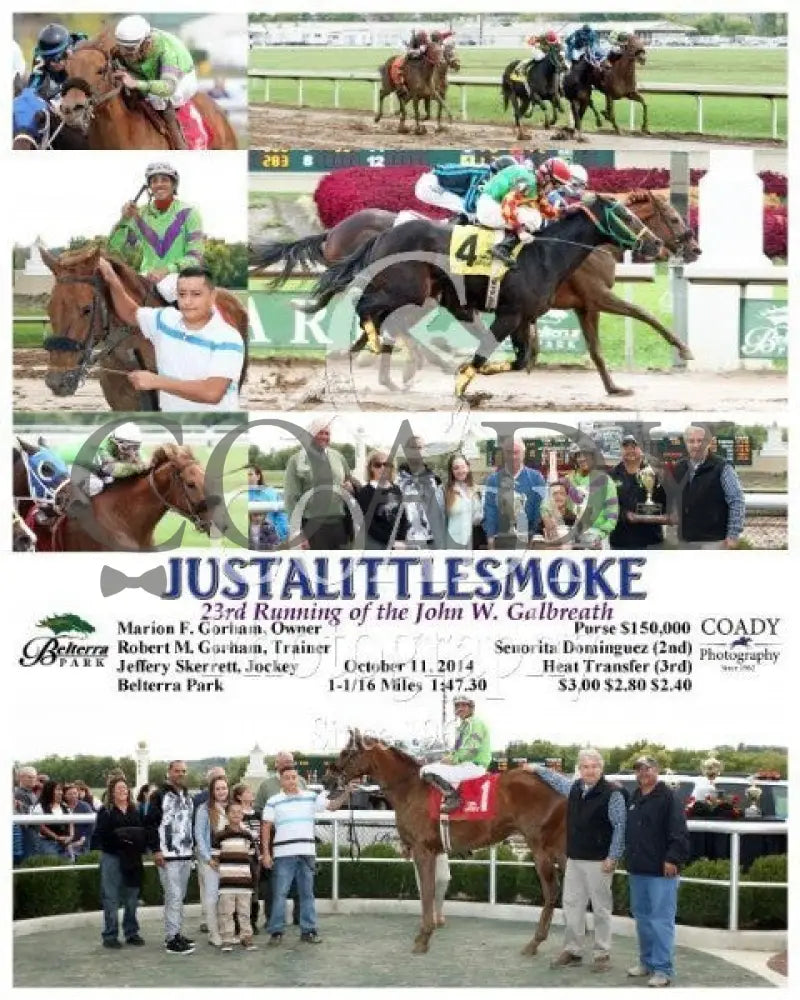 Justalittlesmoke - 101114 Race 04 Btp Belterra Park
