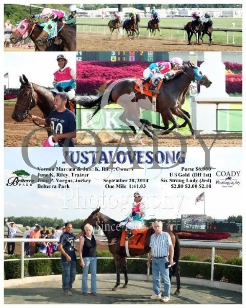 Justalovesong - 092014 Race 10 Btp Belterra Park