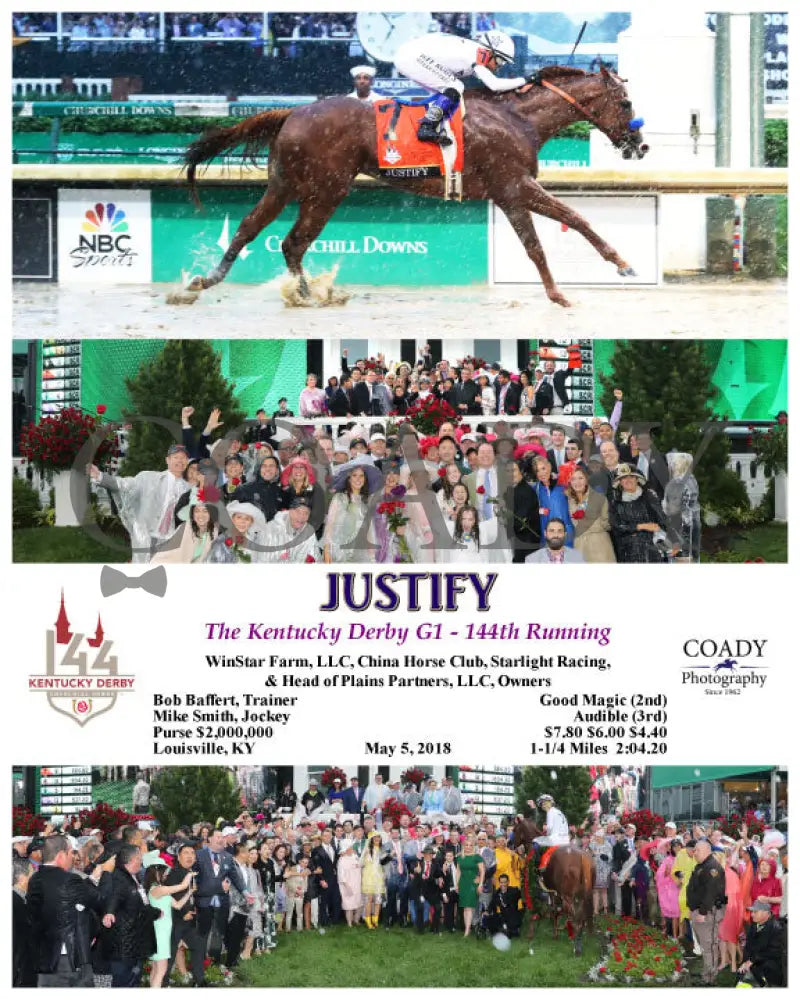 Justify - 050518 The Kentucky Derby G1 Wc1 Churchill Downs