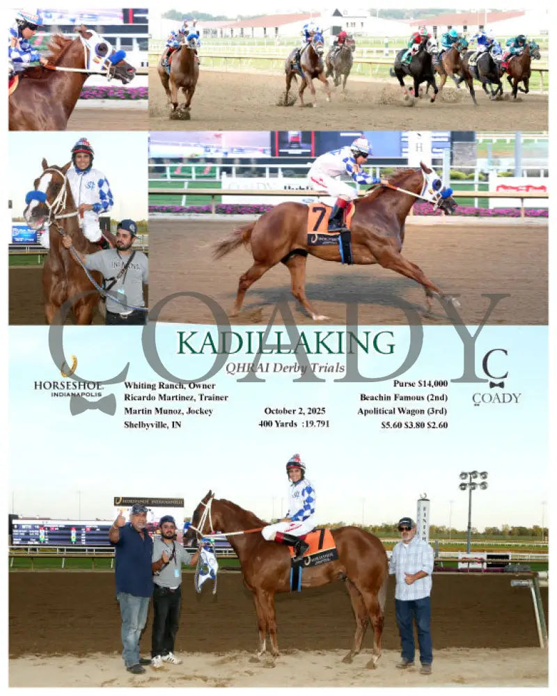 KADILLAKING - QHRAI Derby Trials - 10-02-25 - R10 - IND Indiana Grand