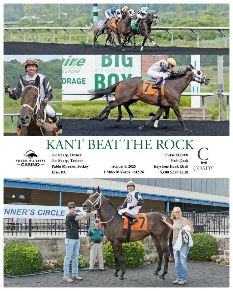 KANT BEAT THE ROCK - 08-06-25 - R02 - PID Presque Isle Downs