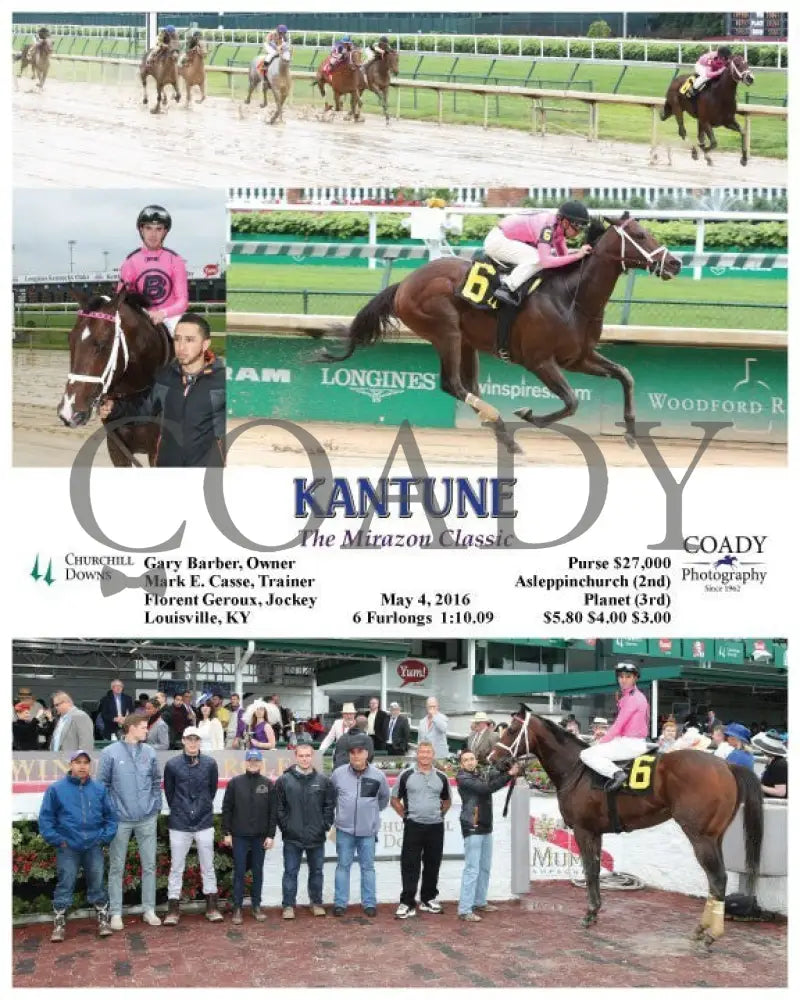 Kantune - 050416 Race 04 Cd Churchill Downs