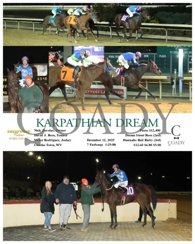 KARPATHIAN DREAM - 12-12-25 - R02 - CT Hollywood Casino at Charles Town Races