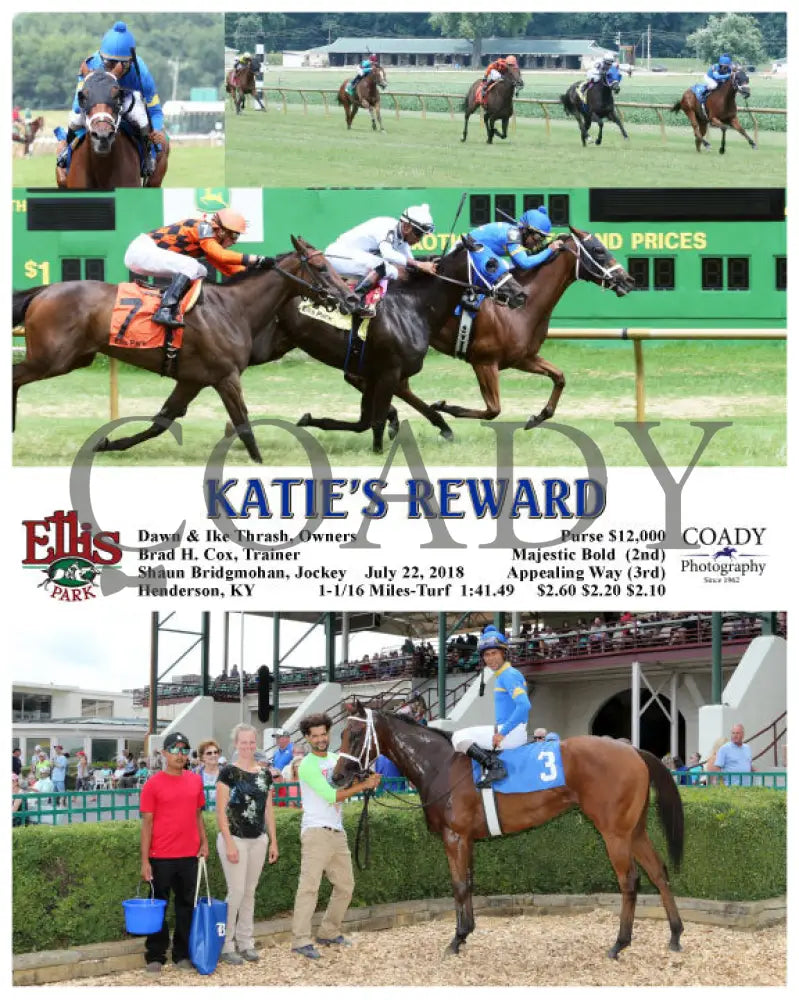 Katie’s Reward - 072218 Race 04 Elp Ellis Park